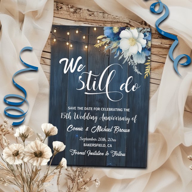 Save The Date Nous Faisons Encore 15ème Anniversaire Mariage Lum (Créateur téléchargé)