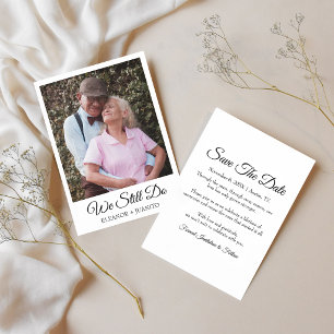 Save The Date Nous renouvelons encore nos vœux Simple Minimalist