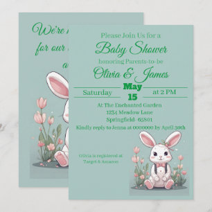 Save The Date Nous sommes excités pour le petit Baby shower Bunn