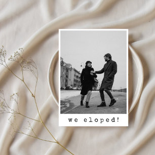 Save The Date Nous sommes partis en voyage de noces Typographie 