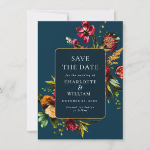 Save The Date Nouveau Code QR Mariage Fleurs Jardin