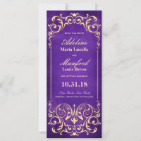 Nouveau Victorian: Or & Aubergine Enregistrez la D