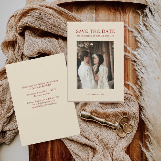 Save The Date Nouvelle photo minimaliste 2026
