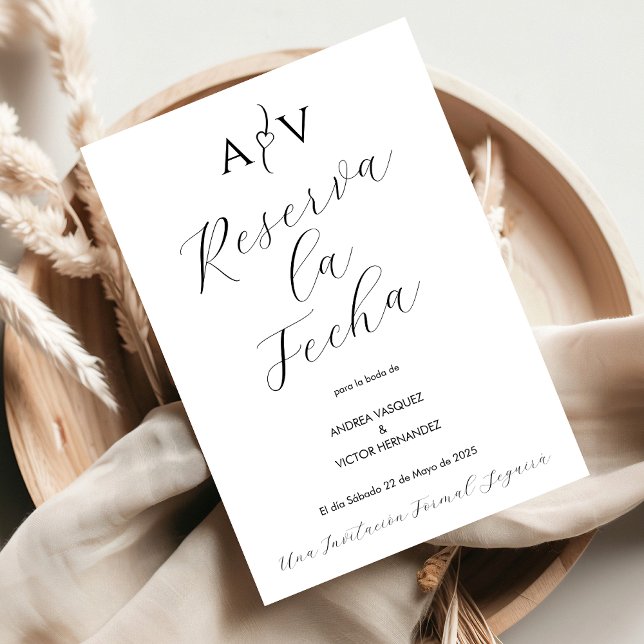 Save The Date Nuestra Boda Enregistrer la date Reserva Fecha Esp (Créateur téléchargé)