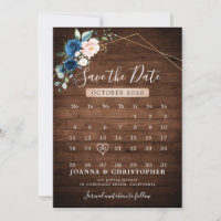Nuit de noces géométrique bleu marine rose bois ru