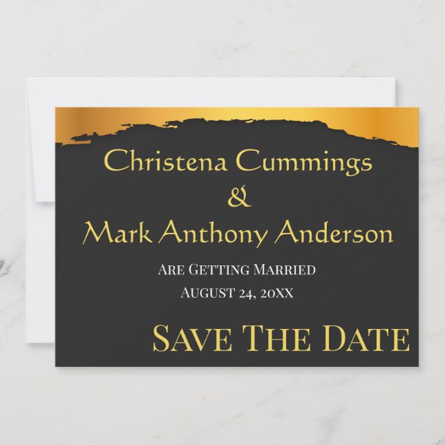 Save The Date Nuit dorée de mariage (Devant)