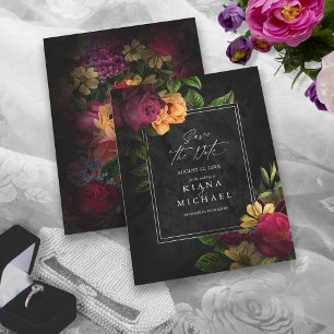 Save The Date Nuits Sultry Floral Mariage ID829