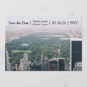 Save The Date NYC Central Park Photo - Enregistrer la date