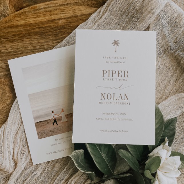 Save The Date OASIS Beach Mariage Photo (Créateur téléchargé)