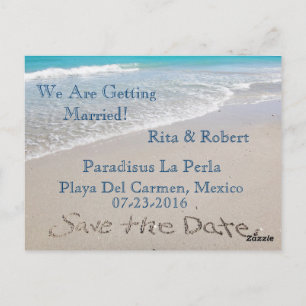 Save the date   Océan   Carte Faire-part postale