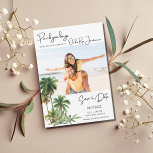 Save The Date Ocho Rios, Jamaïque Beach Destination Photo Mariag