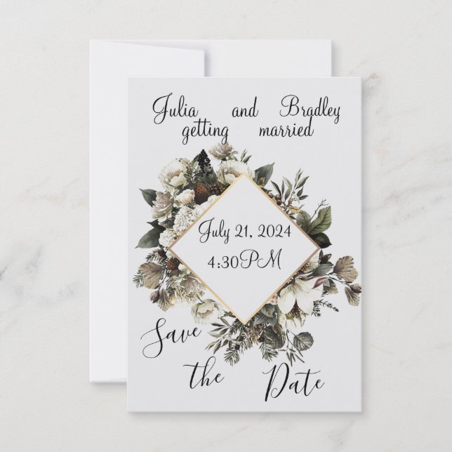 Save The Date Ohhhh Si Joli Annonce de Réservation de la Date (Devant)