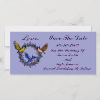 Save The Date Oiseaux Sur Le Mariage De Serrures Enregistrer La 