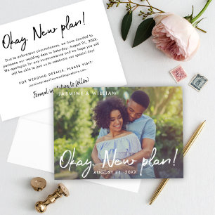 Save The Date OK Nouveau plan Texte manuscrit Mariage photo