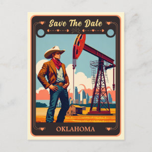 Save the date Oklahoma Invitation Carte postale