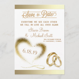 SAVE THE DATE OR SPARKLE ENREGISTRER LA DATE