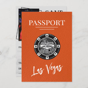 Save The Date Orange Las Vegas Passport Enregistrer La Date