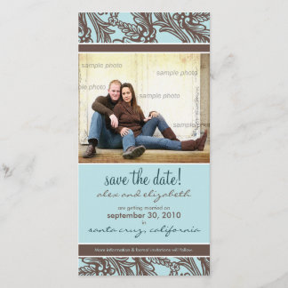 Save The Date Ornate Floral Enregistrer la date de l'annonce
