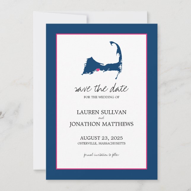 Save The Date Osterville Cape Cod Wedding Enregistrer la date (Devant)