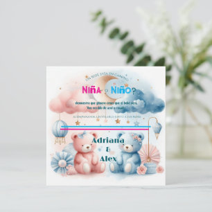 Save The Date Ours en peluche et étoiles Genre Révéler sur mesur