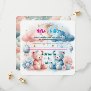 Save The Date Ours en peluche et étoiles Genre Révéler sur mesur