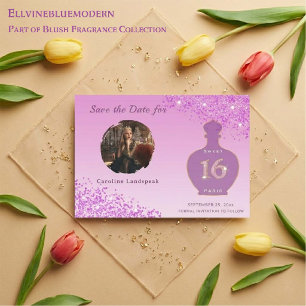 Save The Date Paillettes Roses Paris Fragrance Studio Sweet 16