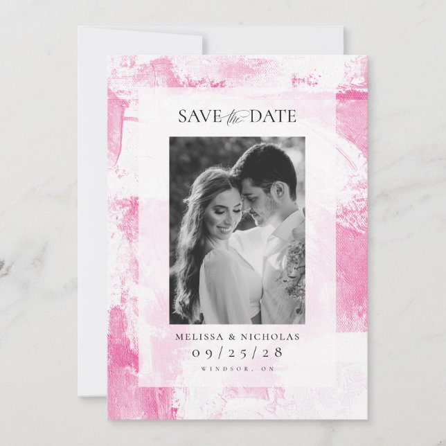 Save The Date Painting texture photo (Devant)