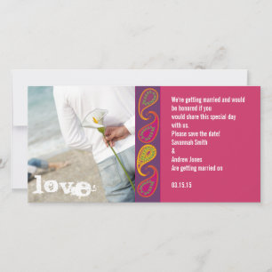 Save The Date Paisley Enregistrer la date