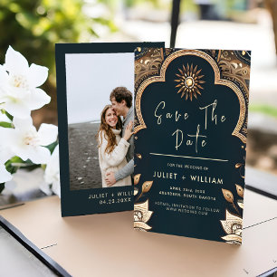 Save The Date Palace Hindi Henna Mehndi Mariage de style indien