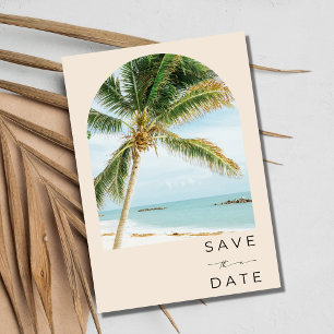 Save The Date Palmier tropical Key West Beach Mariage