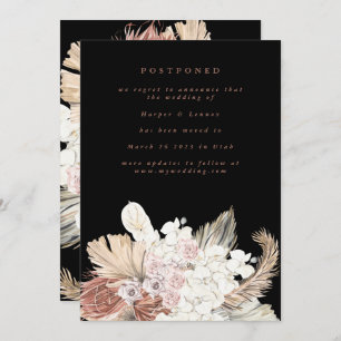 Save The Date Pampas bohème du désert de corail en terre cuite r