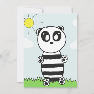 Save The Date Panda Kids