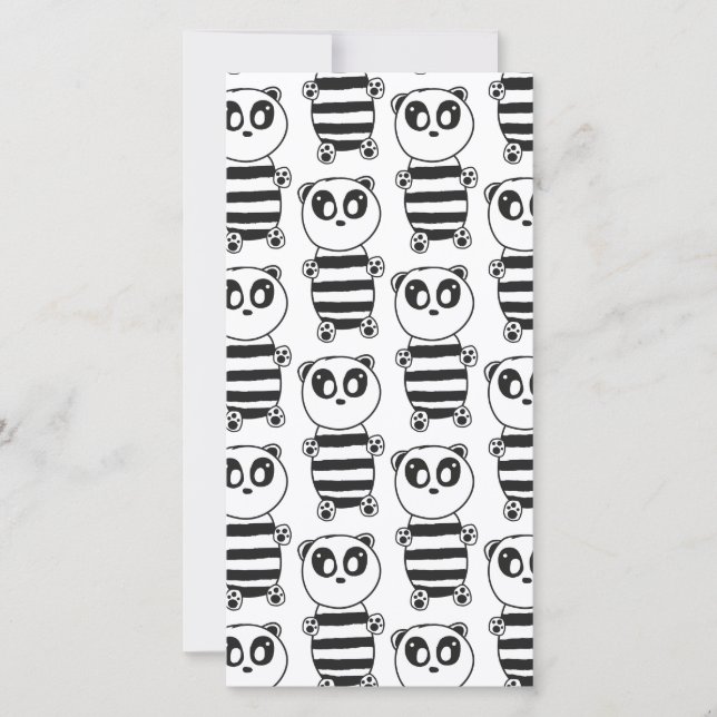 Save The Date Panda Kids (Devant)