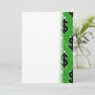 Save The Date Panneau Dollar Noir Argent Entrepreneur Wall Stree