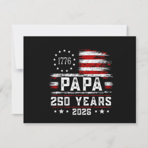 Save The Date Papa Homme Drapeau Américain 250 Ans 4 Juillet Gra