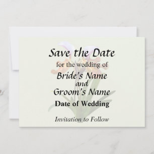 Save The Date Paphiopedilum Orchidées Entrelacées