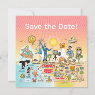 Save The Date Paradis de la plage de SoCal