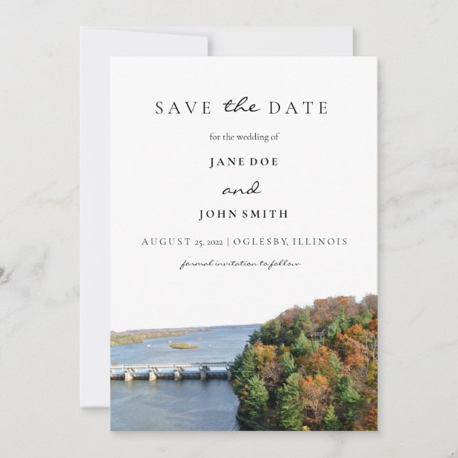 Save The Date Parc d'état de Rock Illinois affamé (Devant)