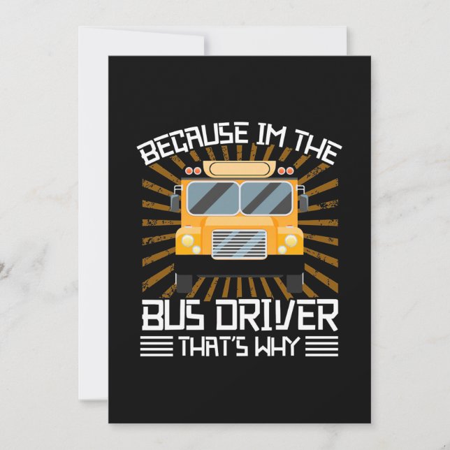 Save The Date Parce Que Je Suis Le Conducteur De Bus (Devant)