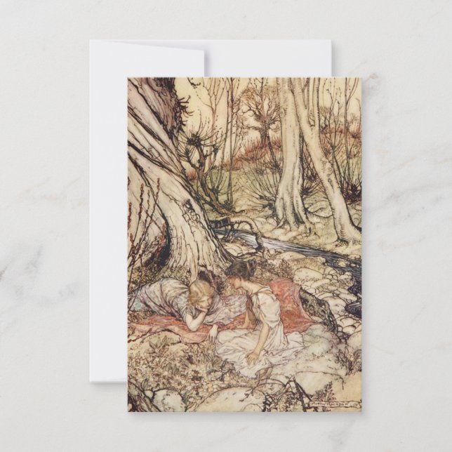 Save The Date Parchemin de rêve de la nuit d'été Sauvez la date (Devant)