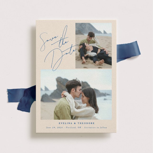 Save The Date Parker 2 photo mariage Enregistrer la date (Créateur téléchargé)