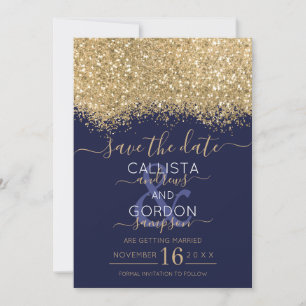 Save The Date Parties scintillant Confetti Mariage de luxe moder