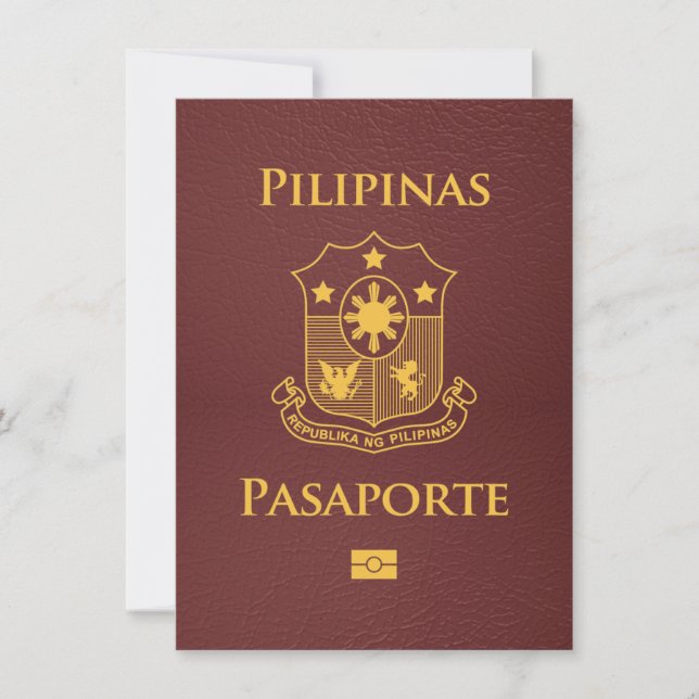 Save The Date Passeport de la Bourgogne aux Philippines Enregist (Devant)