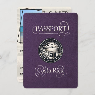 Save The Date Passeport de Violet Costa Rica