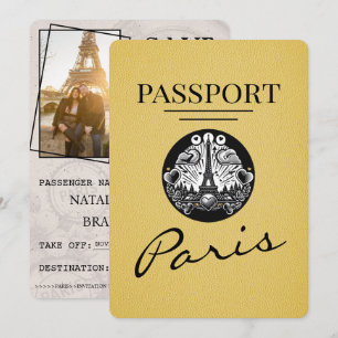 Save The Date Passeport jaune de Paris, Sauvegarder la date