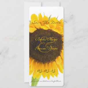 Save The Date Pays rustique Tournesol Mariage Sauvez les dates