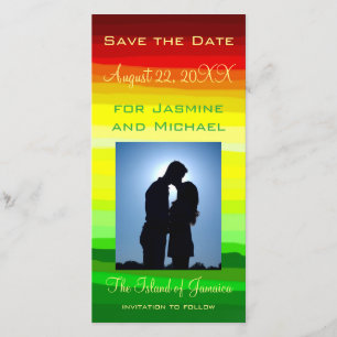 Save The Date Paysage abstrait coloré - faites gagner la date