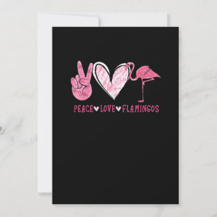 Save The Date Peace Love Flamingo   Flamingo Lover