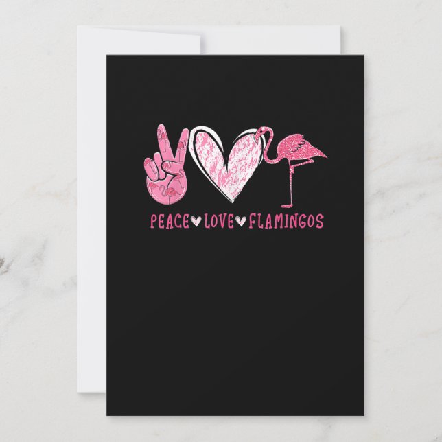 Save The Date Peace Love Flamingo | Flamingo Lover (Devant)