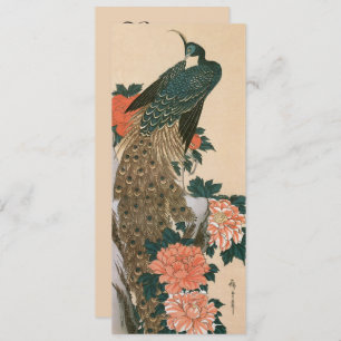 Save The Date Peacock et Peonies par Mariage Hiroshige